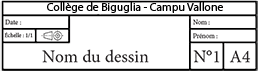 Exemple de cartouche de plan d'architecture